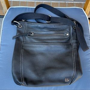 ‘The Sak’ Black Leather Crossbody Bag!